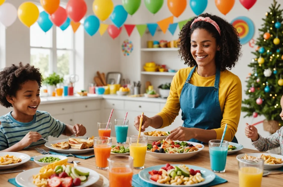 Como escolher o cardápio ideal para uma festa infantil à tarde